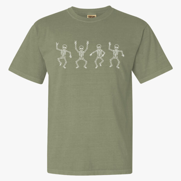 Comfort Colors® Heavyweight Ring Spun Tee - Dancing Skeletons Thumbnail