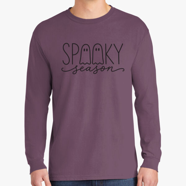Comfort Colors® Heavyweight Ring Spun Long Sleeve Tee - Spooky Thumbnail