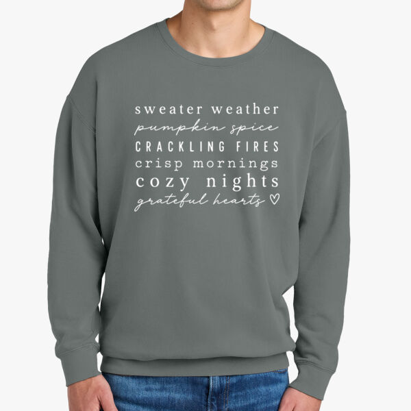 Comfort Colors® Lightweight Crewneck Sweatshirt-Sweater Thumbnail