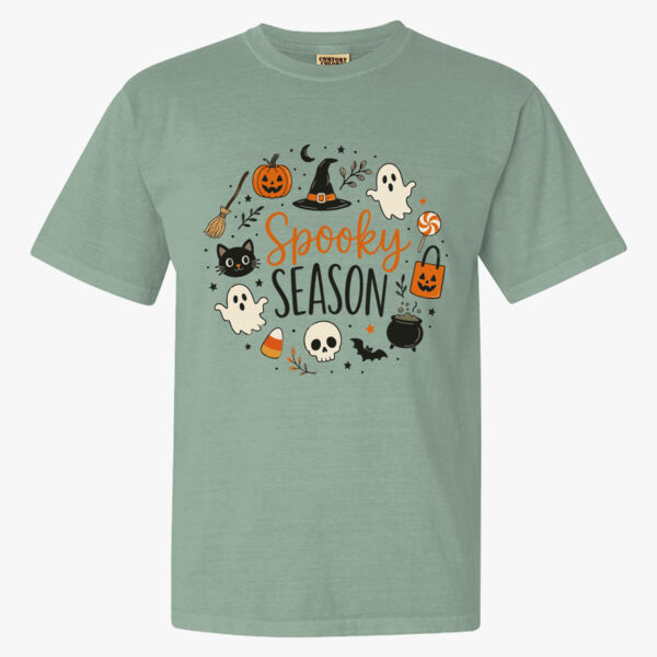 Comfort Colors® Heavyweight Ring Spun Tee - Spooky Season Thumbnail